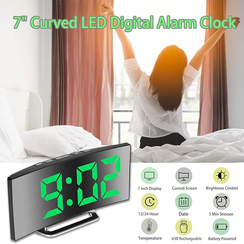 Led despertador digital tela c - Led Desk Clock avaliação e preço