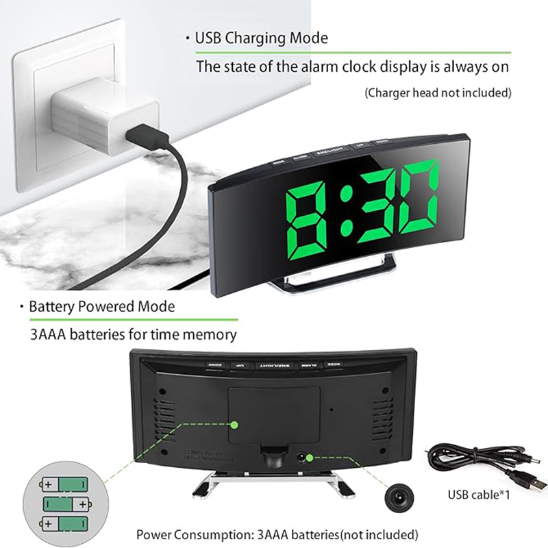 Led despertador digital tela c - Led Desk Clock avaliação e preço