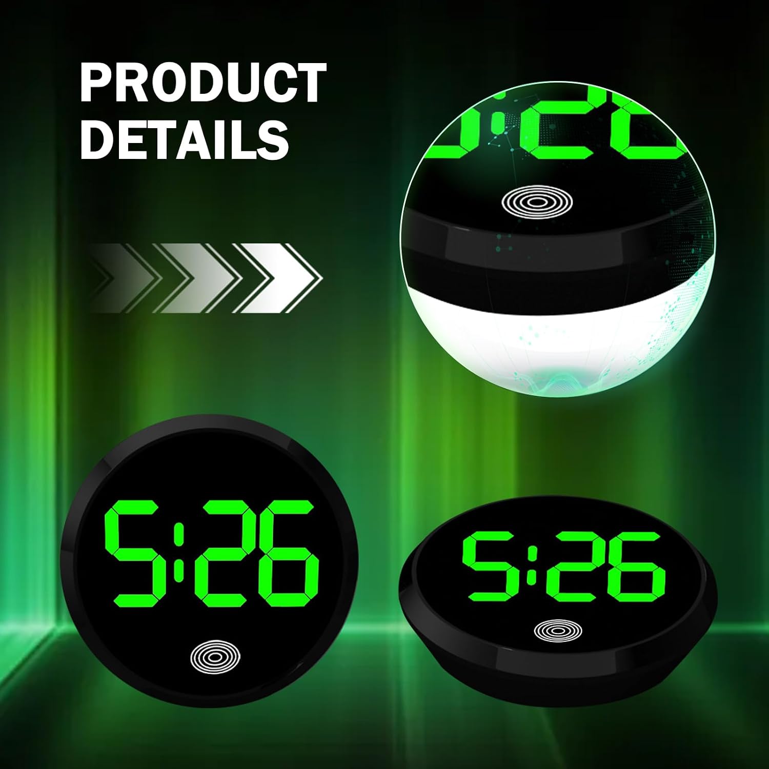 Relógio Digital Universal para - Led Desk Clock avaliação e preço