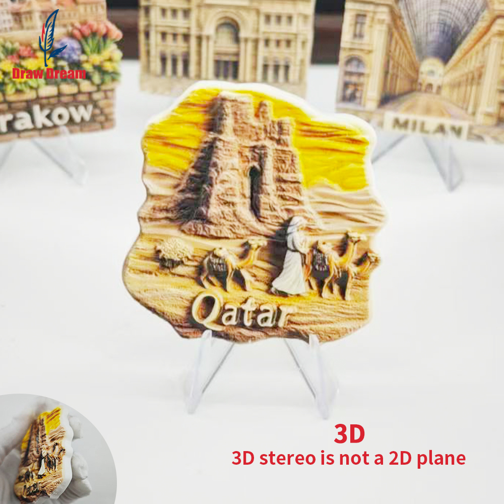 1Pc Ímã de Geladeira do Catar, - Home Office Qatar avaliação e preço